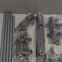 HOMIDEC Clothes Drying Rack, Oversized 4-Tier(67.7" High) Foldable Stainless Steel Drying Rack Clothing, Movable Drying Rack with 4 castors, 24 Drying Poles and 14 Hooks for Bed Linen, Clothing, Grey (Gray)