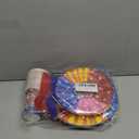 Dog Paw Birthday Party Supplies, 97 PCS Colorful Dog Bones Paw Party Decorations Favors, Includes Dog Bones Tablecloth, Disposable Paper Plates, Forks, Napkins and Paper Cups, Serves 16 Guests