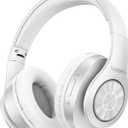 TUINYO Bluetooth Headphones Wireless, Over Ear Stereo Wireless Headset 40H Playtime with deep bass, Soft Memory-Protein Earmuffs, Built-in Mic Wired Mode PC/Cell Phones/TV-White
