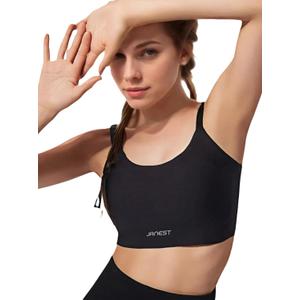 Chest Binder, Binder Bras for Women, Transgender FTM Binder Trans, Adjustable Breast Binder Swim Traceless Underwear (Medium, Black)