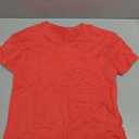 Oakgarden Girls' Shirts 5-14 Years Oversized Short Sleeve Summer T-Shirts V Neck Drop Shoulder Top Kids Casual Basic Cute Tee(Red,7-8 Years)