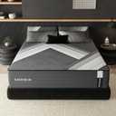 Lechepus 10Inch California King Mattress in Box, Medium Firm Memory Foam Calking Size Mattress Sleep Pressure Relief, 5-Zone Individual Pocket Spring Mattresses, CertiPUR-US None of Fiberglass (Black)