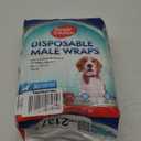 Simple Solution Disposable Dog Wraps, Male Dog Diapers, Puppy Potty Training, Incontinence and Travel Protection, Wraps for Small Dogs, 12-19 Inch Waist, 30 Count