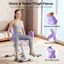 Hip Abduction Adduction Machine, Inner Outer Thigh 5-Level Home Gym | Compact Space-saving Hip Machine for Women.29-165lbs Adjustable Resistance.Glute & Leg Strength Training.Easy Storage, Smooth
