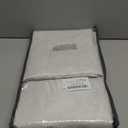 INOVADAY 100% Blackout Curtains for Bedroom, Black Out Curtains 84 Inch Long, Clip Rings Linen Blackout Drapes, Thermal Insulated Room Darkening for Living Room, 2 Panels - Beige,W50xL84