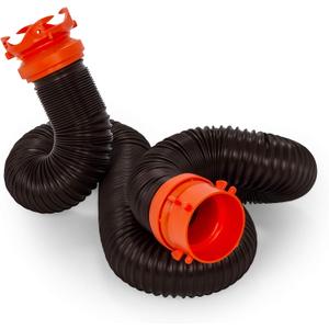Camco RhinoFLEX Heavy Duty 10ft RV Sewer Hose Extension Kit with Swivel Fitting - Extends Your Sewer Hose to Fit Your Needs (39764)