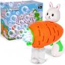 2 x ArtCreativity Bunny Bubble Gun  Fun Carrot-Shaped Easter Bubbles Toy with 100ml Solution  Perfect Easter Stuffers for Kids, Toddler Boy Basket Stuffers, and Bubble Play for Boys & Girls (8 inches x 3 inches x 6 inches)