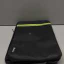 Fireproof Document Bag, Insulated Large Document Box with Lock, Important Document Organizer with Waterproof Zipper, Portable Soft Home Travel Office Safe Storage for Legal/Letter/A4 Files,Black (17" x 12" x 5.3",13 transparent)