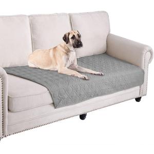 Ameritex Waterproof Blanket Reversible Dog Bed Cover Pet Blanket for Furniture Bed Couch Sofa (30x70 Inch (Pack of 1), Lightgrey)