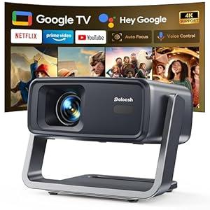 4K Smart Projector with WiFi and Bluetooth , 1080P Native Full HD Portable Mini Projector for Bedroom, Built-in Apps, 2s Auto Keystone , 270 Rotation for Home Outdoor Movies