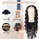 Wig Stand with Head, 22 Inch Canvas Wig Head with Stand for Wigs, Canvas Mannequin Head, Manikin Head Block Set for Wigs Making Display with Wig caps, T Pins, C Bristle Brush