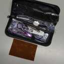 PURPLEBIRD Hair Cutting Scissors Kit, Professional Barber Scissors Hairdressing Shears Set with Stainless Steel Hair Scissor Thinning Scissor for Men Women Pet 10 Pcs Purple