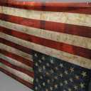 Stupell Industries 'US American Flag Rustic', Canvas Art, 30 x 24 Inches, Easy to Hang and Sturdy, Made in USA, by Luke Wilson
