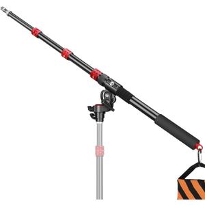 FreeSea Adjustable Extension Boom Arm for Light & C-Stands - 67" to 22" Lightweight Portable Adjustable Flash and Fill Light for Photography Lighting