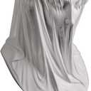 13" WUBIANJIE Veiled Lady Bust Statue, Roman Greek Mythology Home Decor, Resin Art Deco Sculpture Gift, No Assembly Required