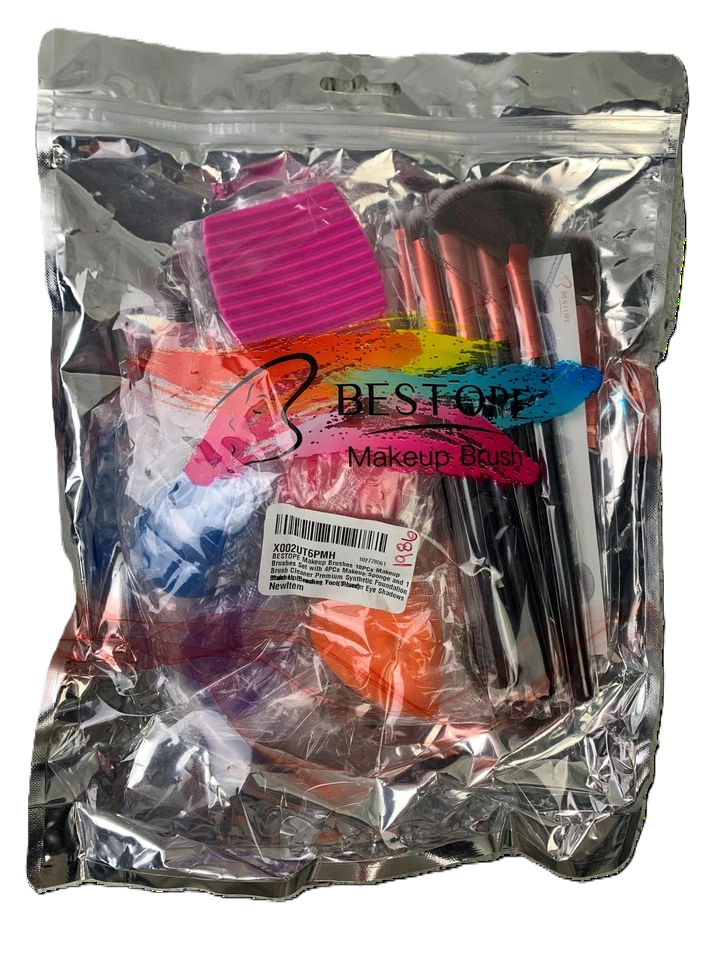 Makeup Brushes 18PCs Makeup Brushes Set with 4PCs Blender Sponge