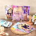 Kolldenn 120 Pcs Easter Bags Bulk He Is Risen Party Favor Treat Bags Easter Religious Cross Bunny Plastic Gift Packages with Handles Goodie Packaging for Theme Bible School Hunt Party Supplies