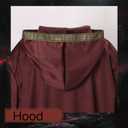 Colorful House Velvet Wizard Robe with Hooded and Sleeves, Halloween Vampire Witch Wizard Cloak Fancy Cosplay Costume
