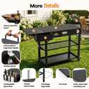 Leteuke Grill Cart for Blackstone Griddle, Portable Outdoor Grill Table
Foldable Cart Table with Wheels for Ninja, Griddle Stand Fit 17 Inch Or 22 Inch, BBQ Prep Tables with Seasoning Tray
