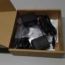 Single Under Cabinet LED Puck Light, Curio Display Case Shelf Counter Accent Lighting, 120V Electric Wired Wall Plug in, On Off Switch, Black Cords, 2 Packs, Daylight