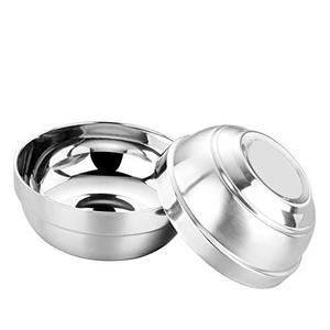 SUNRISE Kitchen Supply Mirror Polished Double-Wall Insulated Stainless Steel Soup Bowl (Pack of 2) (48 oz)