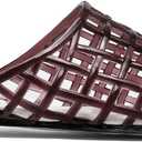 Clear Jelly Shoes for Women Slip on Mesh Slides Sandals Comfortable Closed Toe Flats Sandals Jelly Summer Beach Sandals.