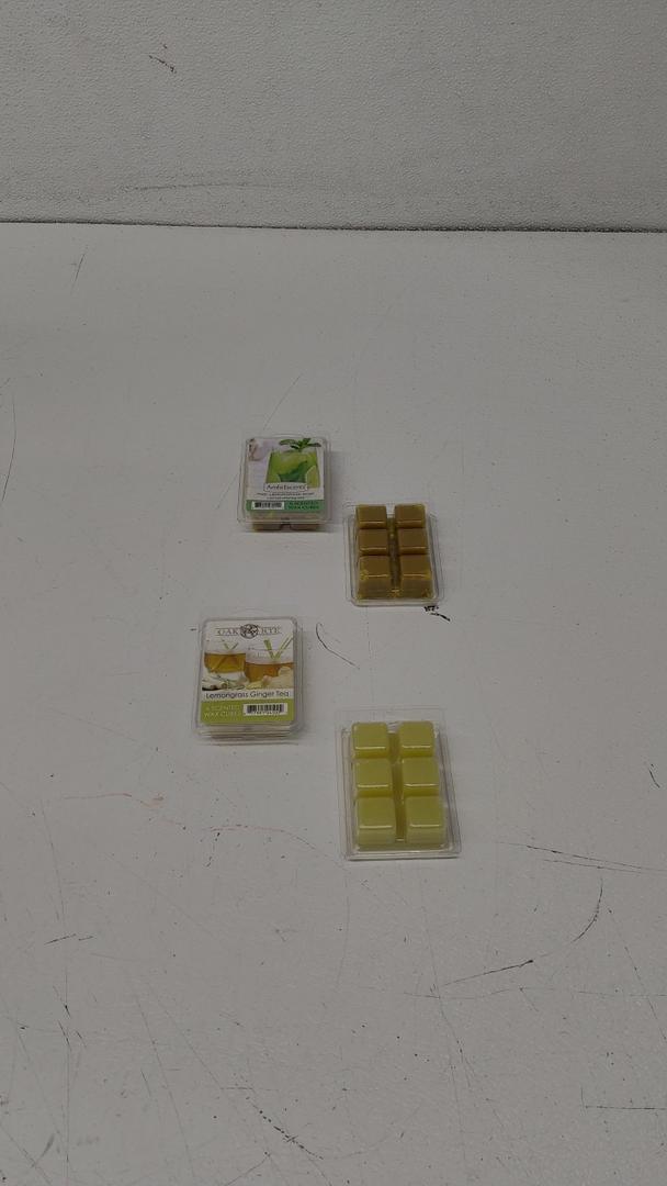Oak & Rye Lemongrass Ginger Tea 6 Scented Wax Cubes 2 Pack Thai Lemongrass Mint 2 Pack