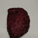 beauty proya Red Pixie Cut Human Hair Wigs for Black Women, Glueless Pixie Curly Wigs with Bangs, Burgundy Full Machine Made 4" Short Curly Human Hair Wig Wear and Go (99J)