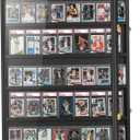 Graded Sport Card Display Case Large 40 Cards Display Case Wooden Wall Cabinet for Basketball Football Hockey Trading Cards Display Collectibles Souvenirs