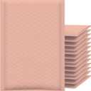 Extra Thick Bubble Mailers - Light Pink, 50 Pack, 6x10 Waterproof Padded Envelopes (Usable Size: 6x9), Durable Shipping Mailers for Jewelry, Handmade Goods, Crafts, and Fragile Items