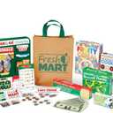 Melissa & Doug Fresh Mart Grocery Store Play Food and Role Play Companion Set
