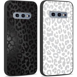 2 Pack Cute Cheetah Print for Samsung Galaxy S10e 5.8" Phone Case,Luxury Leopard Pattern Design Cases Soft Silicone TPU Shockproof Protective Cover for Women Girl, Leopard