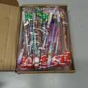 Yexiya 24 Pcs Christmas Stackable Pencils Bulk, Christmas Cute Fun Pencils Bulk with Xmas Tree Santa Snowman Reindeer Topper for Gifts Rewards Favors Prize Stuffers