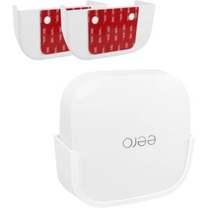 Wall Mount for eero Pro 6E, Screwless VHB Holder for Mounting eero Pro 6E Tri-Band mesh Wi-Fi 6 Without Drilling (Strongly Adhesive, 2 Pack)