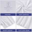 BAMBOO COOL Mens Undershirts Pack, Soft T Shirts for Men, Moisture Wicking Tees, Stretchy Breathable Crew Neck Inner Shirt (White, M)