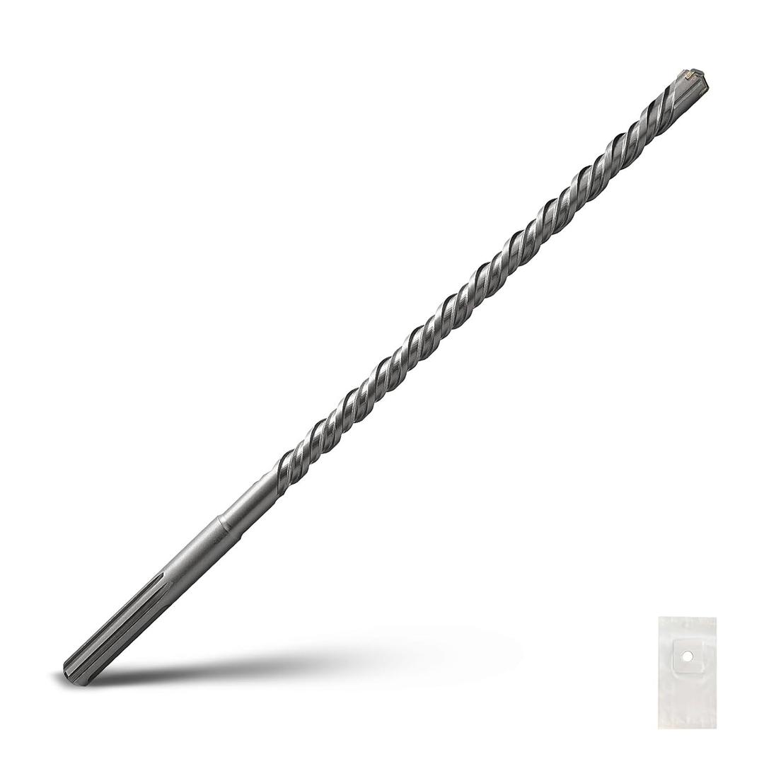 11/16 x 13 x 18 inch SDS Max Rotary Hammer Drill Bit, 18x460mm Carbide Tip Masonry Drill Bit,Concrete Drill Bit for Masonry, Brick, Stone, Concrete,Length :460mm / 18 inch, 18mm (11/16 in) Diameter