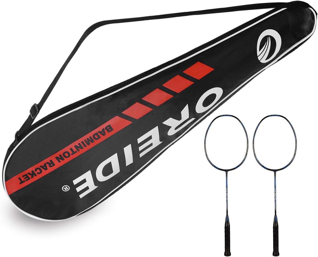 2 Racket Tennis Cover Bag Portable Badminton Racquet Carrying Bag Racquetball Pack Bag Sport Tennis Racket Cover Case Gym Equipment Single Shoulder Bag for Tennis Badminton