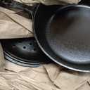 Lodge 5 Quart Pre-Seasoned Cast Iron Deep Skillet with Lid - Signature Teardrop Handle & Assist Handle - Use in the Oven, on the Stove or Grill, or Over a Campfire - Use to Sear, Saut, Bake, Broil, Braise, Fry, or Grill - Black