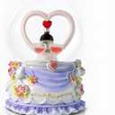 Anniversary Wedding Gifts Wedding Musical Snow Globe, Perfect for Valentine's Day, Special Moments,Heart Decoration Gift for Her and Him, 1st to 50th or 60th Anniversary