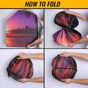 Car Windshield Sun Shade - Reflector Sunshade Offers Ultimate Protection for Car Interior, Cool Reflective Sun Blocker Fits Small Sedans, Mini SUVs