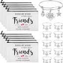 Abbylike 20 Pieces Friends Group Gifts Bulk for Women Friendship Bracelets Makeup Bags Friendsgiving Long Distance Present Party Favors for Friend Family Sister Birthday