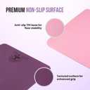 Live Well Thick Yoga Mat - 6mm TPE Non-Slip Exercise Mat for Home Gym, Dual Color (Purple/Pink) Yoga Mats for Women, 6ft x 2ft