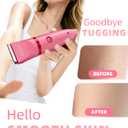 Ufree Bikini Trimmer Electric Razors for Women, Rechargeable Pubic Hair Trimmer Electric Shaver for Legs Body Hair, Bikini Shaver IPX7 Waterproof, Rose Red