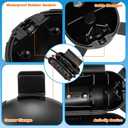 55w Bird Bath Heater with Fountain for Outdoors in Winter Submersible Bird Bath Deicer Pond Deicer with Thermostatically Control Tape Cord Cover for Chicken Livestock Garden Anti Freezing