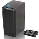 kaylowe Automatic Bathroom Trash Can Touchless 2.6 Gallon Garbage Cans with Lid Small Slim Motion Sensor Smart Trash Bin for Kitchen, Bedroom, Office, Living Room, Black