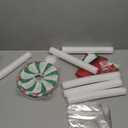 Thyle 12 Pcs Christmas Candy Paper Lanterns 8 Inch Red Green White Lollipop Peppermint Candy Canes Lanterns DIY Xmas Hanging Paper Decorative for Xmas Holiday Indoor Outdoor Supplies