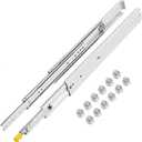 VEVOR Drawer Slides, 1 Pair 60inch Locking Drawer Slides, 500lbs Load Capacity (178 lbs When Fully Extended), Side Mount Ball Bearing Drawer Glides, Long Full Extension Drawer Slide