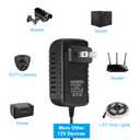 12V 1A LED Power Supply, 12W AC Adapter Power Supply, 100-240V AC to 12V DC Transformer, 12V Power Supply for LED Strip Lights, Wall Plug Power Adapter with 5.5/2.1 DC Female Connector (2 Pack)