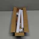 Closet Rods for Hanging Clothes, 1.3 Inch Diameter Heavy Duty Closet Rod 17-39 Inch Adjustable Clothes Hanging Bar Matte White Shower Curtain Rods for Closet, Wardrobes, Bathroom, Windows