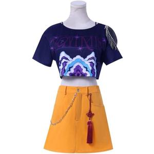 Mira Cosplay Costume for Women Anime Mira Costume Role Play Full Set T-shirt Short Skirt Halloween Carnival Party, L